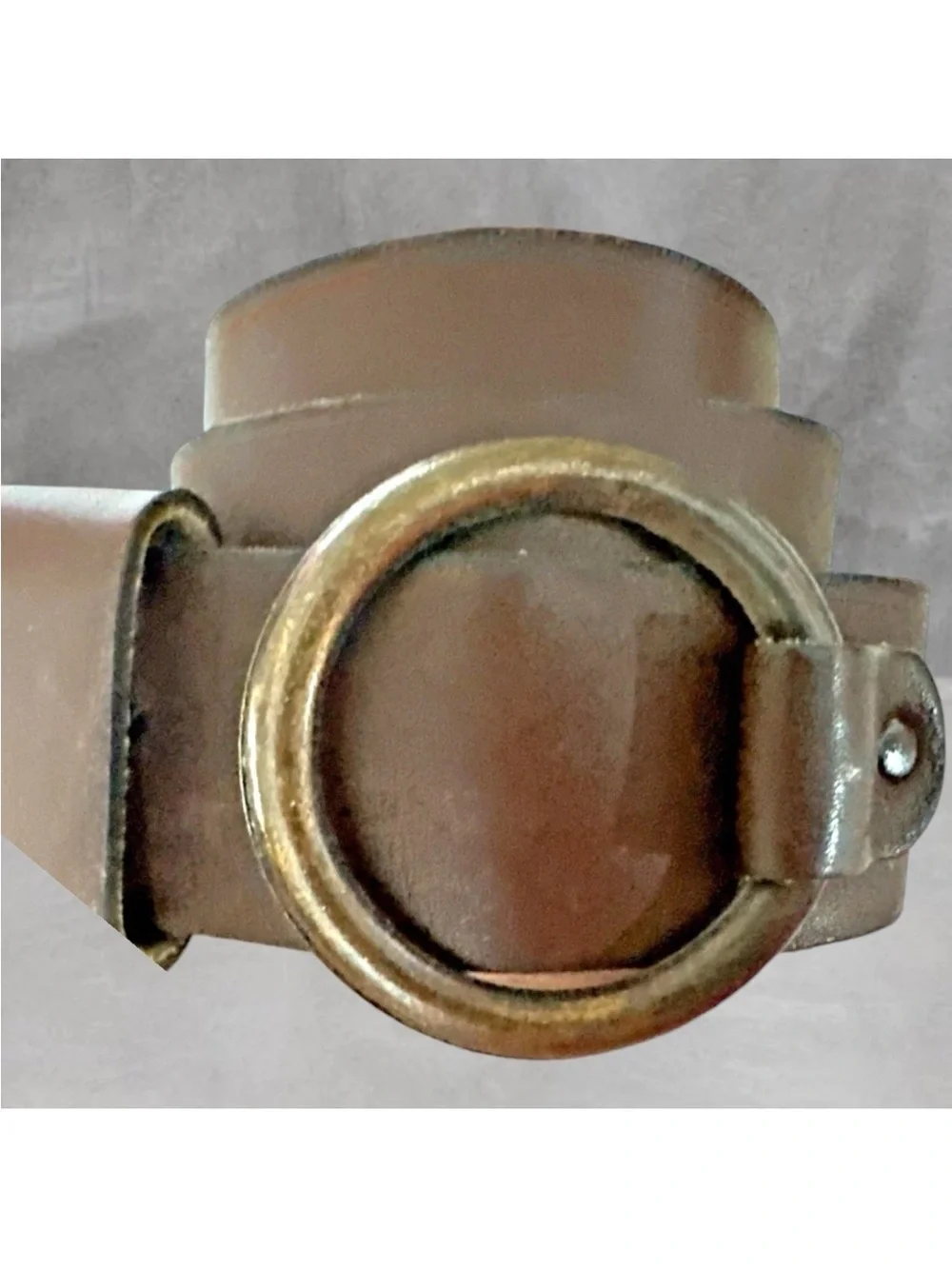 VINTAGE SHAG LEATHER WAIST BELT M